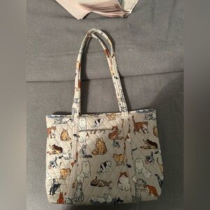 Vera Bradley cats life small Vera tote